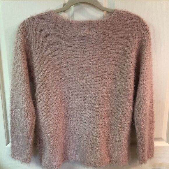 Ruby Rd. fluffy sweater with metallic details - Picture 4 of 6